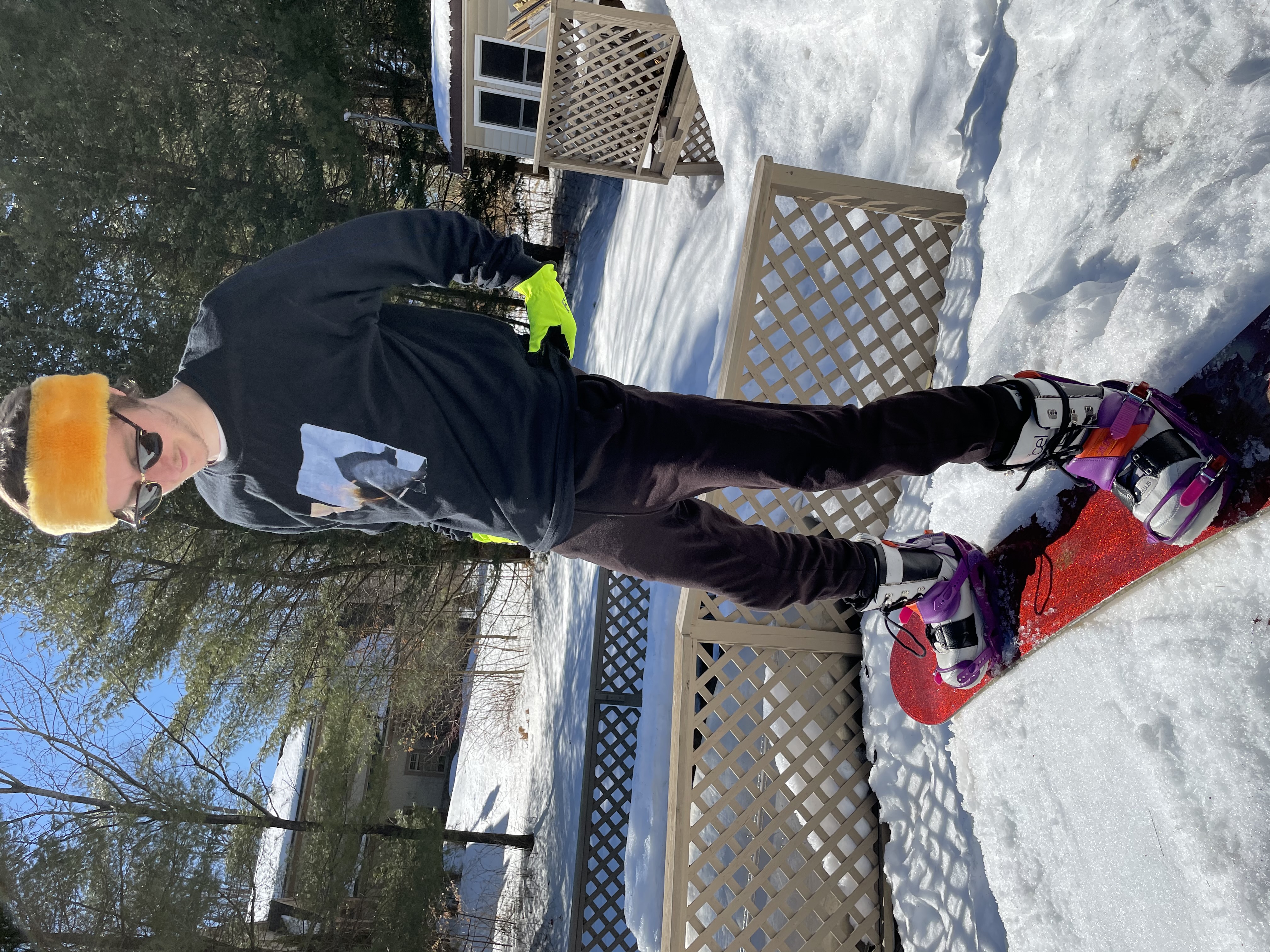 White Male Snowboarding